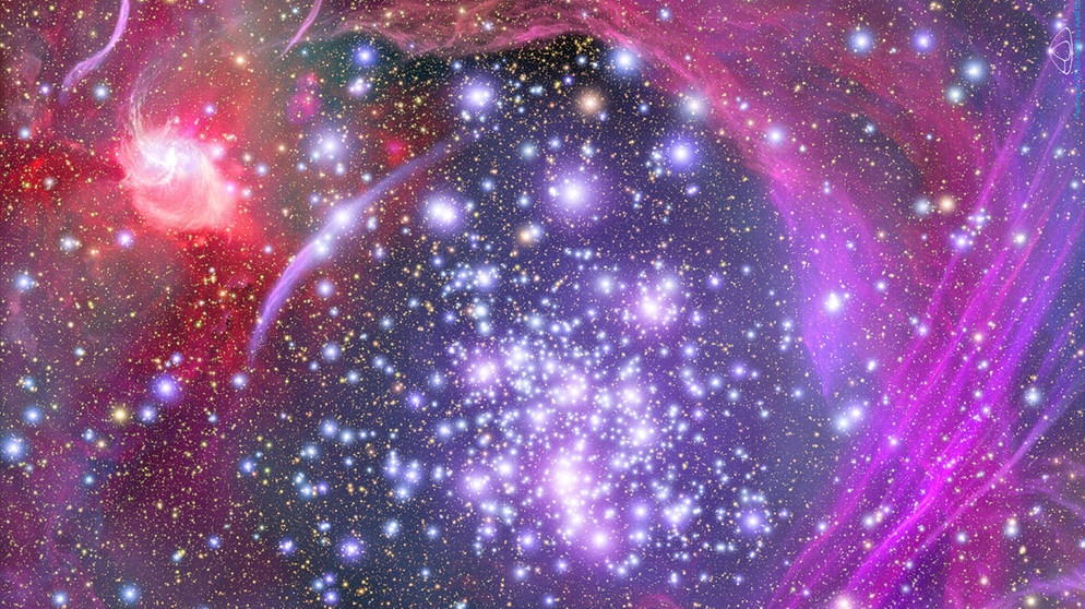 Grafik eines Kugelsternhaufen in der Milchstraße. Nur eines der vielen astronomischen Objekte, die es am Sternenhimmel zu erkunden gibt. Ob Planeten oder Sternbilder, die Wanderung des Mondes oder von Sonne und Erde - wir erklären Sternguckern, was es am Firmament zu sehen gibt und wie man den Himmel vermisst. | Bild: NASA